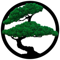 Obraz Drzewo Bonsai Ciemny Mech Chrobotek 30Cm