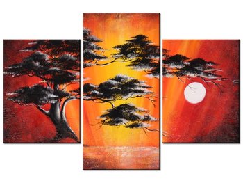Obraz Drzewo w świetle księżyca, 3 elementy, 90x60 cm - Oobrazy