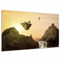Obraz FANTASY 2 latająca wyspa i dom 120x80 balon