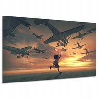 Obraz FANTASY 3 samoloty dziecko 120x80cm bajka