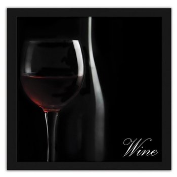 Obraz FEEBY Kieliszek czerwonego wina, 70x70 cm - Feeby