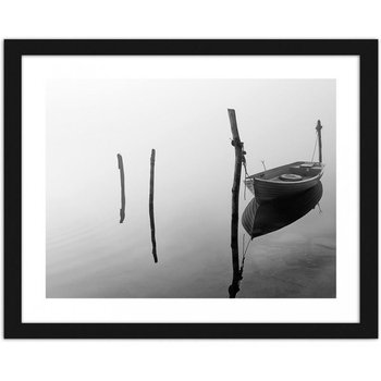 Obraz FEEBY Łódka na spokojnej wodzie, 50x40 cm - Feeby