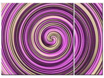 Obraz Fioletowa głębia, 2 elementy, 70x50 cm - Oobrazy