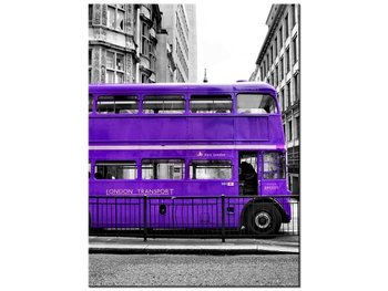 Obraz Fioletowy londyński autobus, 30x40 cm - Oobrazy