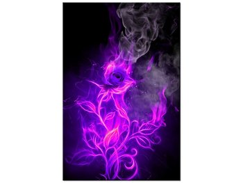 Obraz, Fioletowy ogień róży, 40x60 cm - Oobrazy
