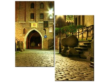 Obraz Gdańsk nocą, 2 elementy, 60x60 cm - Oobrazy
