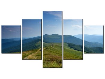 Obraz Górska turystyka, 5 elementów, 125x70 cm - Oobrazy