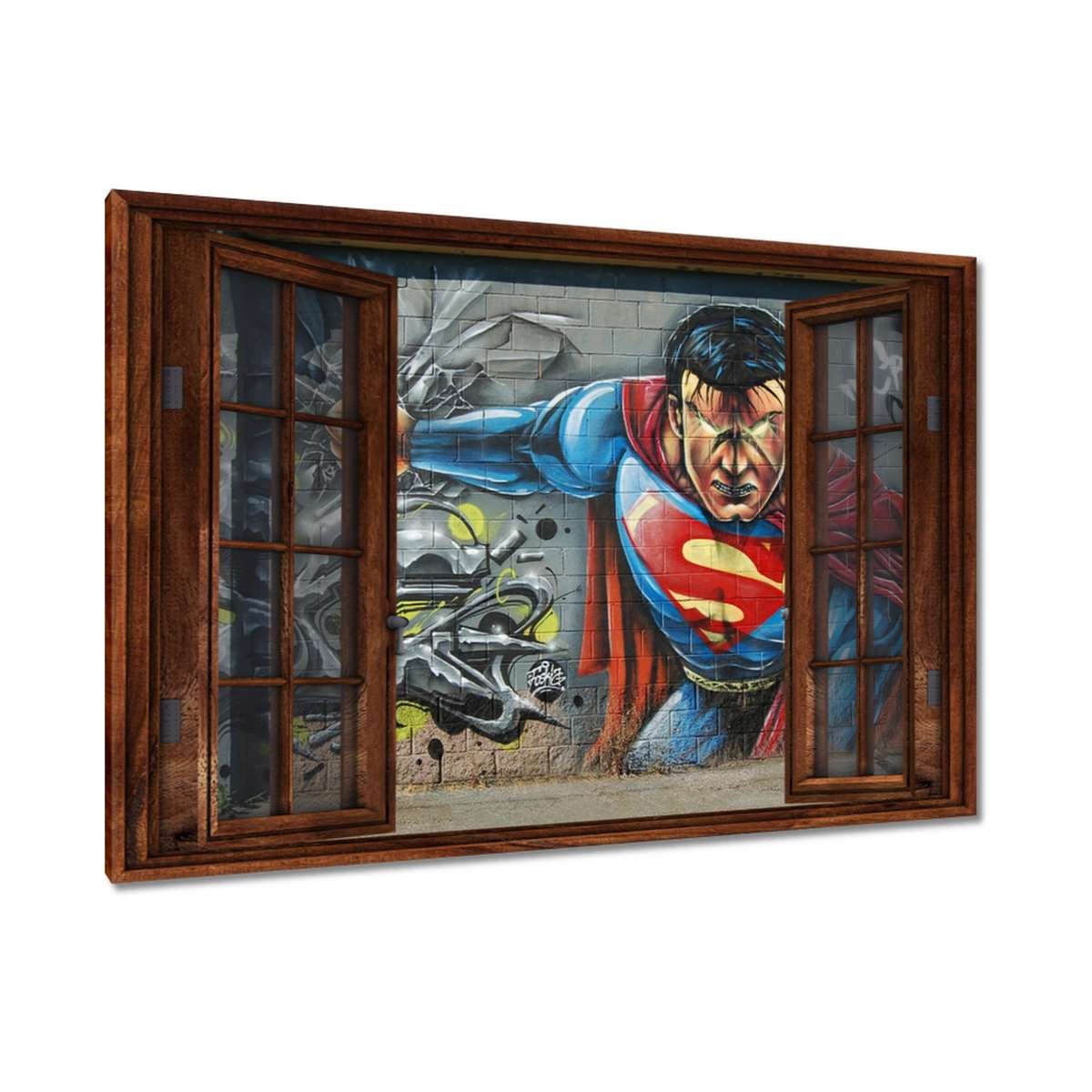 Obraz Graffiti uliczne Superman, 90x60cm - ZeSmakiem | Sklep EMPIK.COM