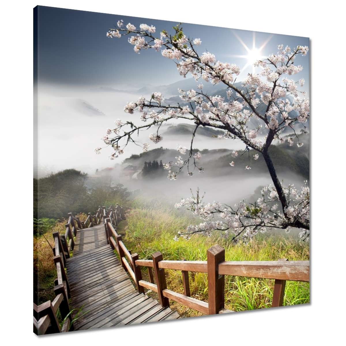 Obraz Japonia kwitnąca wiśnia, 60x60cm - ZeSmakiem | Sklep EMPIK.COM