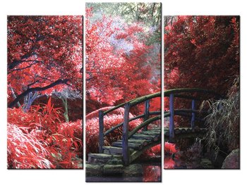 Obraz Japoński Ogród, 3 elementy, 90x70 cm - Oobrazy