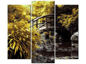 Obraz Japoński Ogród, 3 elementy, 90x80 cm - Oobrazy