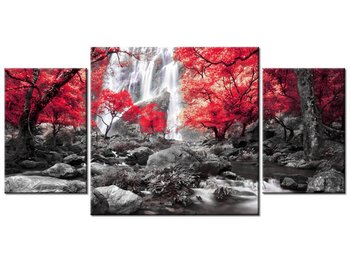 Obraz, Jesienny wodospad, 3 elementy, 80x40 cm - Oobrazy