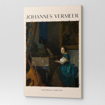 Obraz Johannes Vermeer Dziewczyna Siedząca Przy Klawesynie Rep00080 50X70 - Wave Print