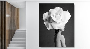 Obraz Kobieta Kwiat 120x150 - Dekoracje PATKA Patrycja Kita