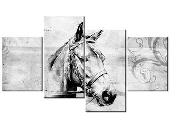 Obraz Koń, 4 elementy, 120x70 cm - Oobrazy