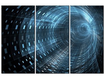 Obraz Kosmiczny tunel 3D, 3 elementy, 90x60 cm - Oobrazy