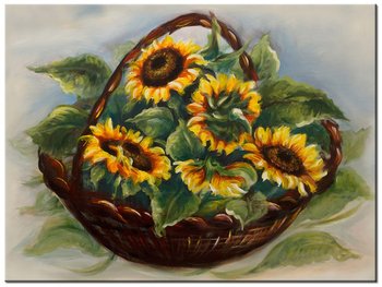 Obraz Koszyk słoneczników, 40x30 cm - Oobrazy