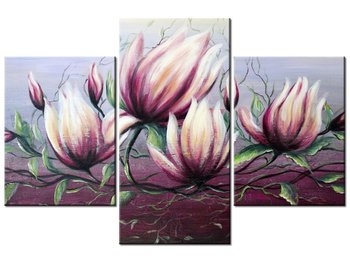 Obraz Kwiat magnolii, 3 elementy, 90x60 cm - Oobrazy