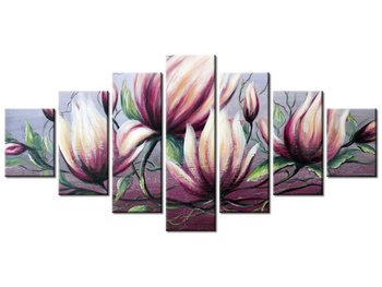 Obraz Kwiat magnolii, 7 elementów, 210x100 cm - Oobrazy