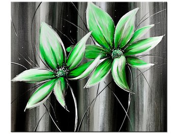 Obraz Kwiaty na zielono, 60x50 cm - Oobrazy