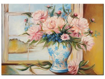 Obraz, Kwiaty w wazonie, 100x70 cm - Oobrazy