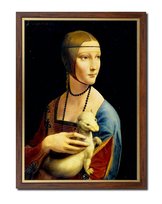 obraz Leonardo Vinci Dama z łasiczką gronostajem