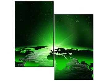 Obraz Limonkowy świat, 2 elementy, 60x60 cm - Oobrazy