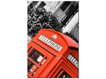 Obraz Londyn Czerwona budka telefoniczna, 40x60 cm - Oobrazy