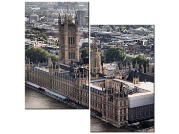 Obraz Londyn Pałac Westminsterski, 2 elementy, 60x60 cm - Oobrazy