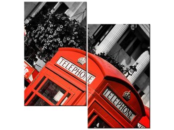 Obraz Londyńska budka telefoniczna, 2 elementy, 60x60 cm - Oobrazy
