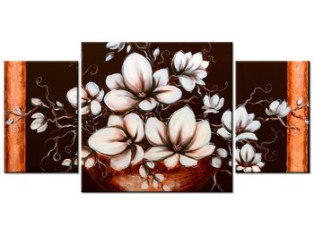Obraz, Magnolia III Waza, 3 elementy, 80x40 cm - Oobrazy