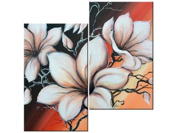 Obraz Magnolia o zachodzie słońca, 2 elementy, 60x60 cm - Oobrazy