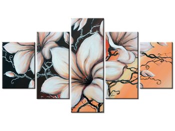 Obraz Magnolia o zachodzie słońca, 5 elementów, 125x70 cm - Oobrazy