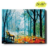 Obraz Malowanie Po Numerach 40X50 cm / Deszcz W Parku / Oh Art!