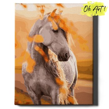 Obraz Malowanie Po Numerach 40X50 Cm / Koń W Liściach / Oh Art - Oh Art!