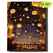 Obraz Malowanie Po Numerach 40X50 Cm / Latarnie Na Niebie / Oh Art!