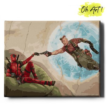 Obraz Malowanie Po Numerach 40X50 cm / Stworzenie Deadpoola / Oh Art! - Oh Art!