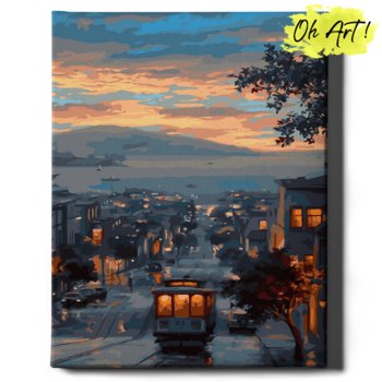Obraz Malowanie Po Numerach 40X50 Cm / Wieczorne Miasto / Oh Art - Oh Art!