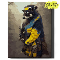 Obraz Malowanie po numerach NA RAMIE, 40x50 cm | Szop Wojownik | Oh Art!