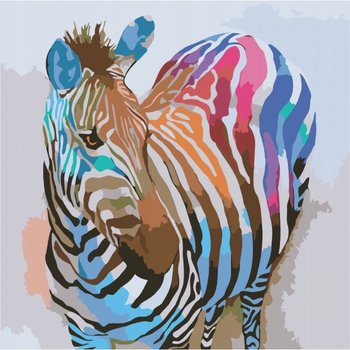OBRAZ MALOWANIE PO NUMERACH PREZENT Zebra Pop-art - Ideyka