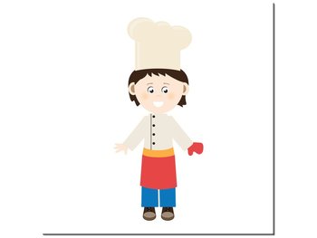 Obraz Mały kucharz, 40x40 cm - Oobrazy