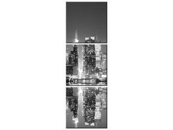 Obraz Manhattan nocą, 3 elementy, 30x90 cm - Oobrazy