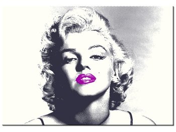Obraz Marilyn Monroe z fioletowymi ustami, 100x70 cm - Oobrazy