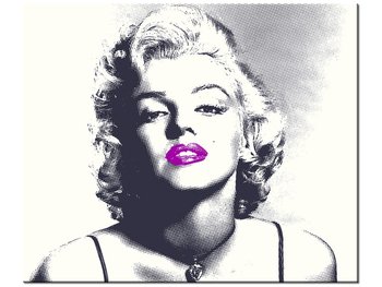 Obraz Marilyn Monroe z fioletowymi ustami, 60x50 cm - Oobrazy
