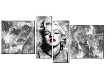 Obraz Marylin Monroe elektryzuje, 4 elementy, 120x55 cm - Oobrazy