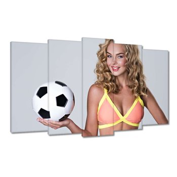 Obraz Miłośniczka piłki nożnej, 100x60cm - ZeSmakiem