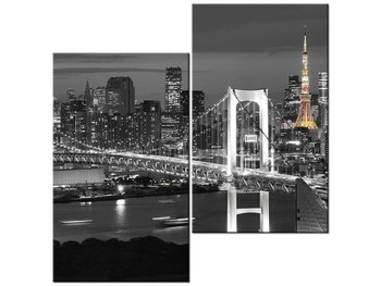 Obraz Most Tęczowy w Tokio, 2 elementy, 60x60 cm - Oobrazy