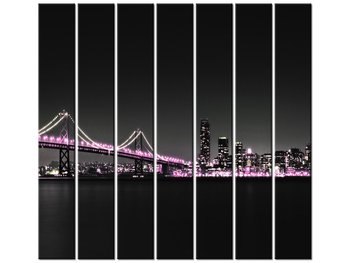 Obraz Most w San Francisco - Tanel Teemusk, 7 elementów, 210x195 cm - Oobrazy