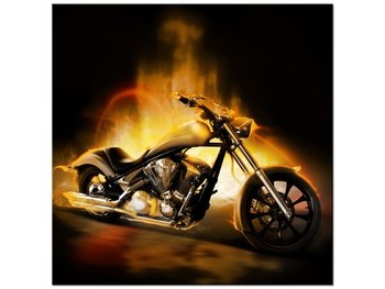 Obraz Motocykl w ogniu, 40x40 cm - Oobrazy
