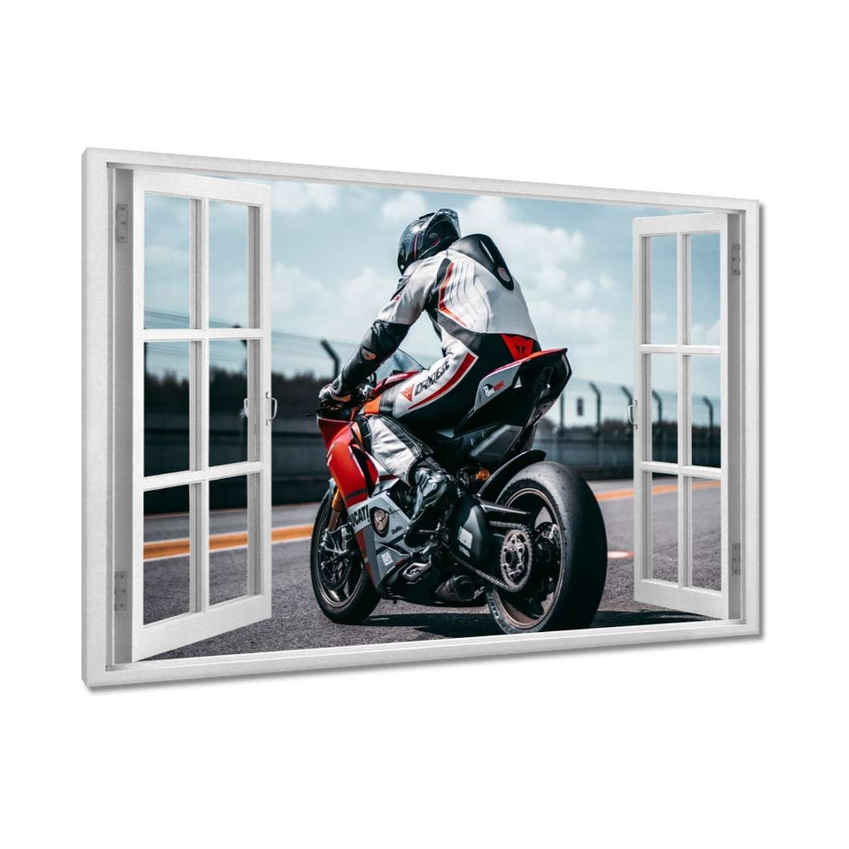 Obraz Motocyklista Na Torze Wy cigowym 120x80cm ZeSmakiem Sklep obraz-motocyklista-na-torze-wy-cigowym-120x80cm-zesmakiem-sklep